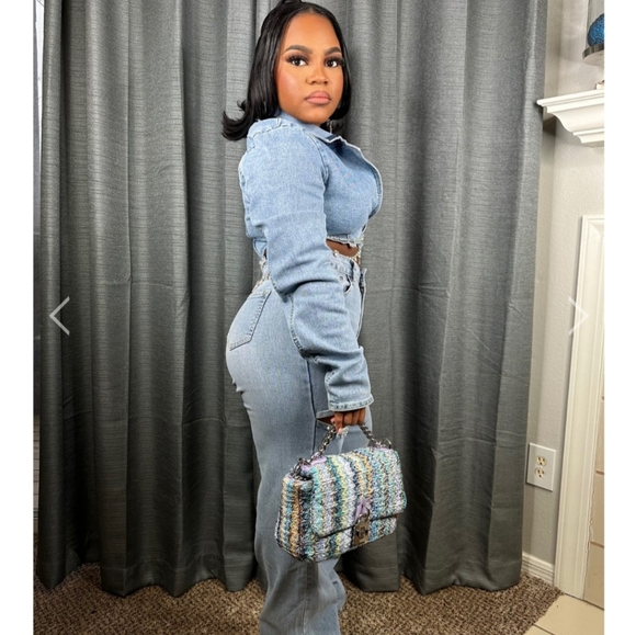 Denim jacket and pants set - Picture 4 of 5